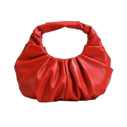 RUCHED MINI BAG - RED