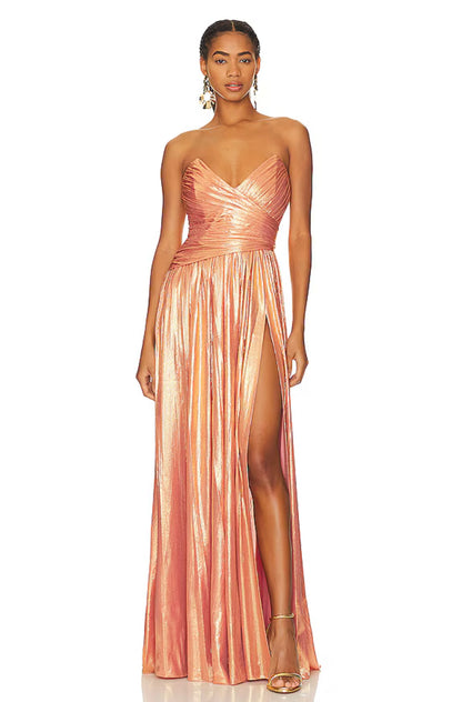 APRICOT WALDORF DRESS - SALE