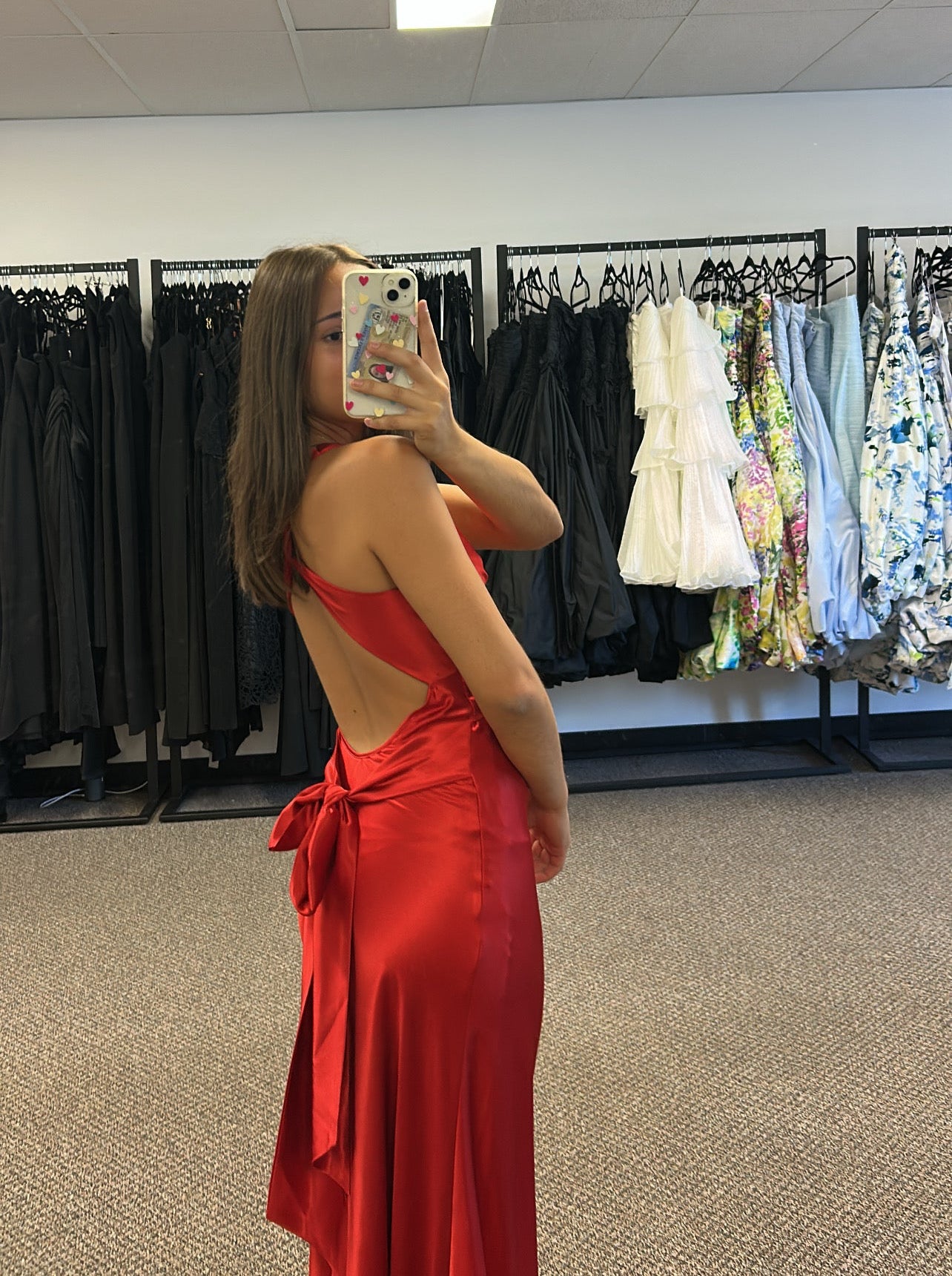 BRIGHT RED GODDESS GOWN