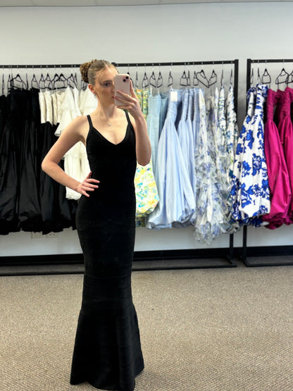 VINTAGE BLACK BANDAGE GOWN