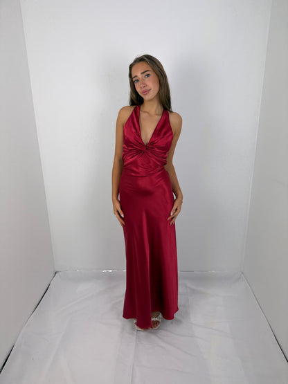 LIPSTICK RED GODDESS GOWN