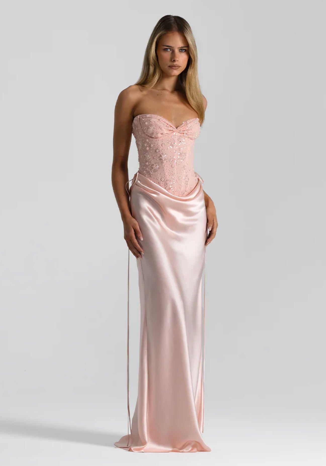 PINK EVELYN MAXI SKIRT