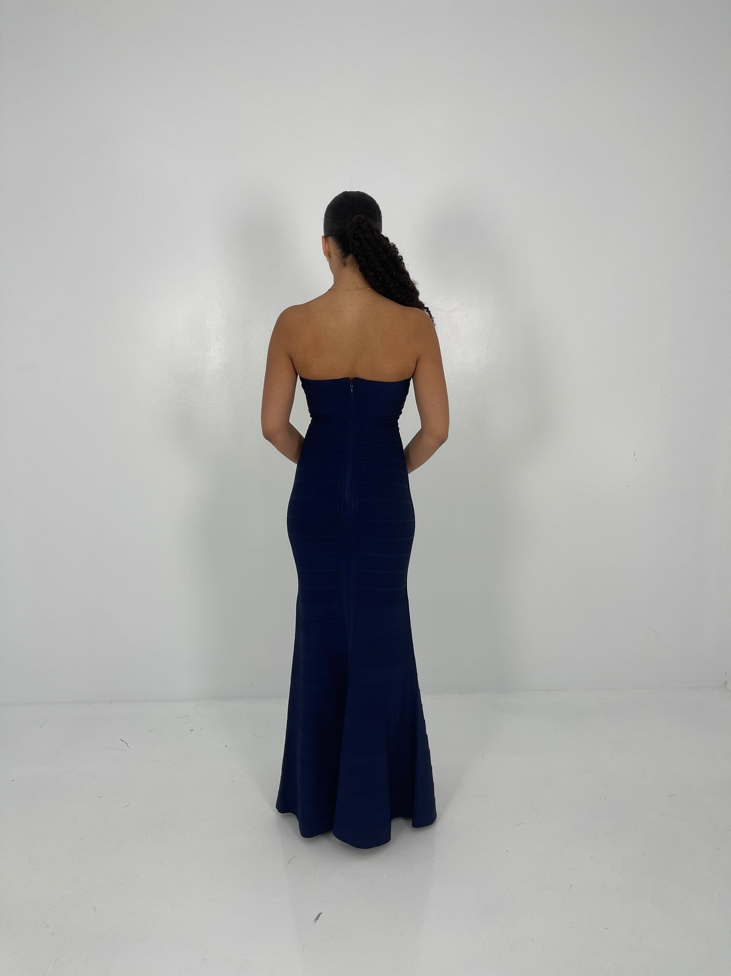 NAVY SARA GOWN