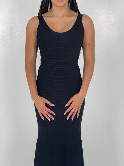 BLACK ELLEN BANDAGE GOWN