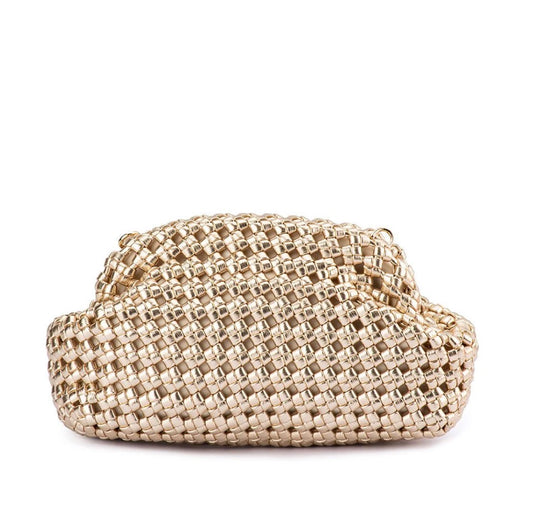 EVERLY HAND WOVEN CLUTCH