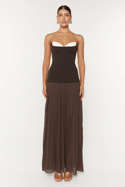 ESPRESSO NICOLETTE DRESS