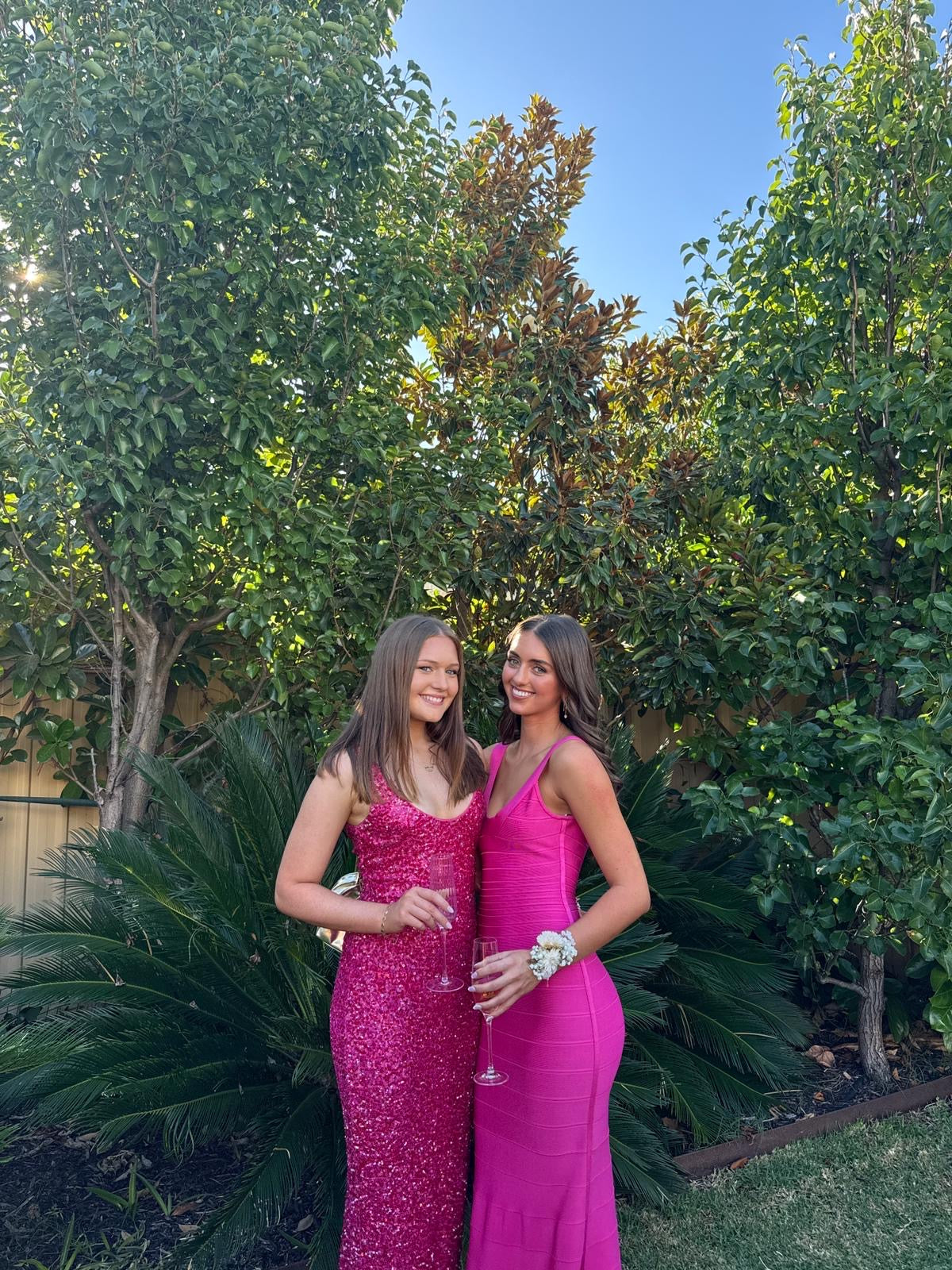 PINK ELLEN BANDAGE GOWN