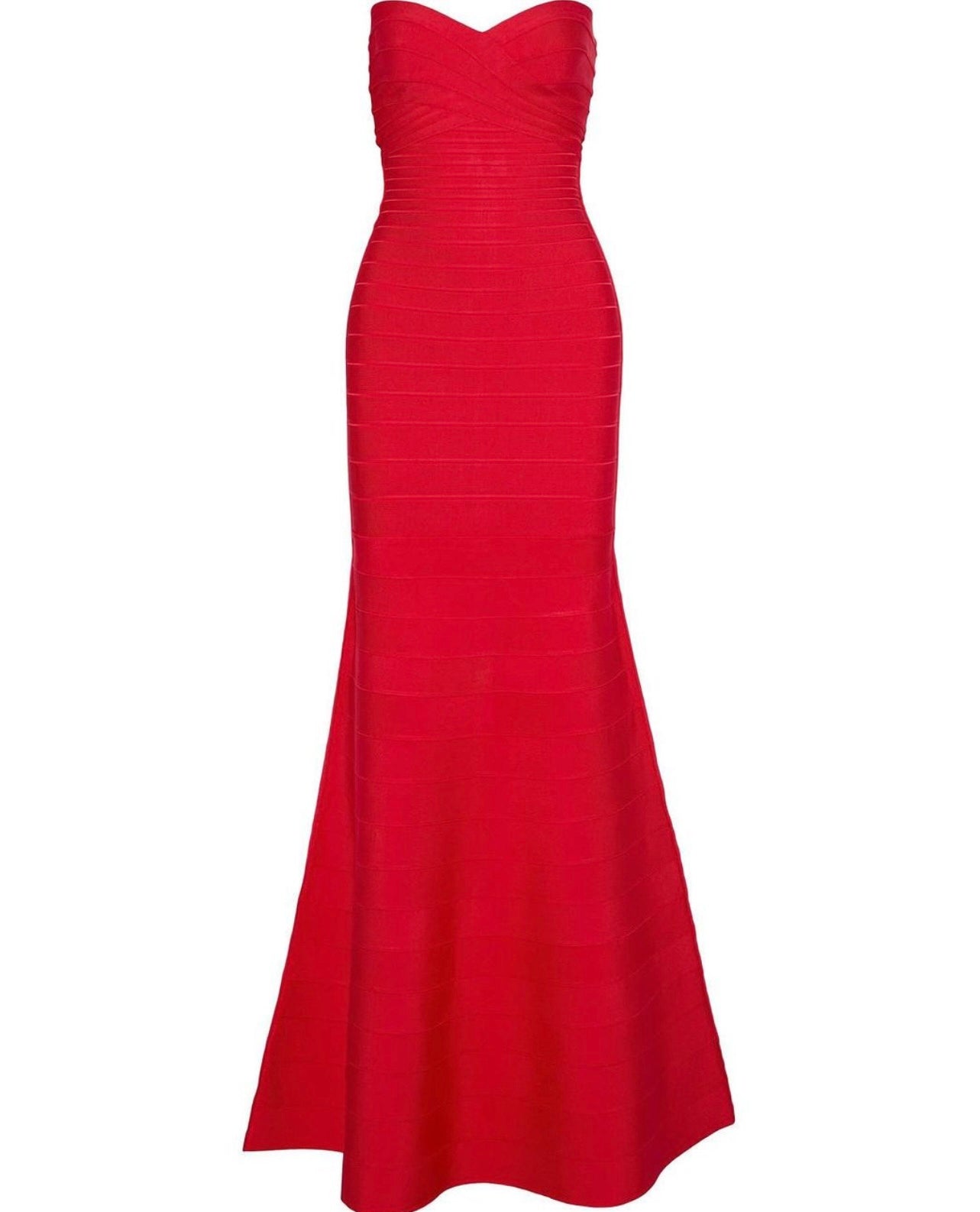 BRIGHT RED SARA GOWN