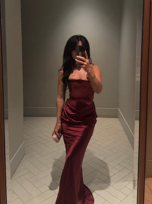 WINE PERSEPHONE DRESS