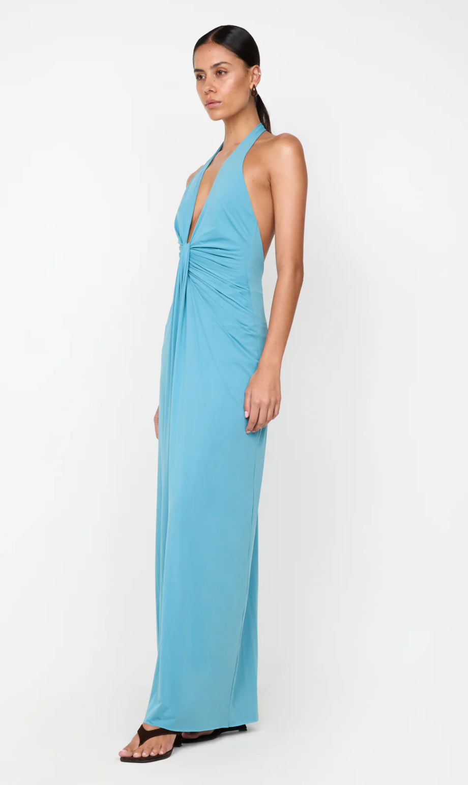 SEAFOAM TILLIE DRAPE MAXI DRESS