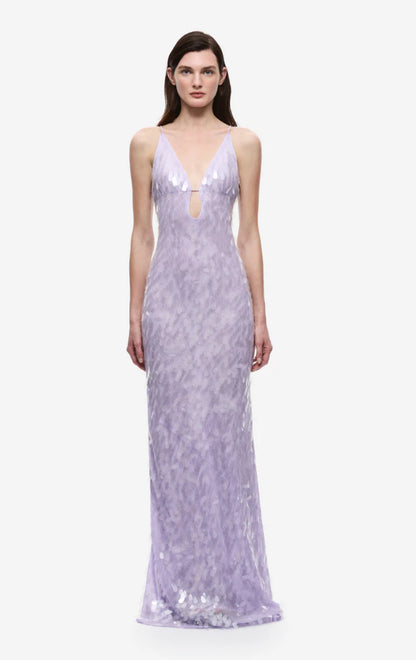 LILAC SAPPHIRE SEQUIN MAXI DRESS