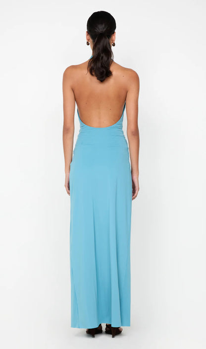 SEAFOAM TILLIE DRAPE MAXI DRESS