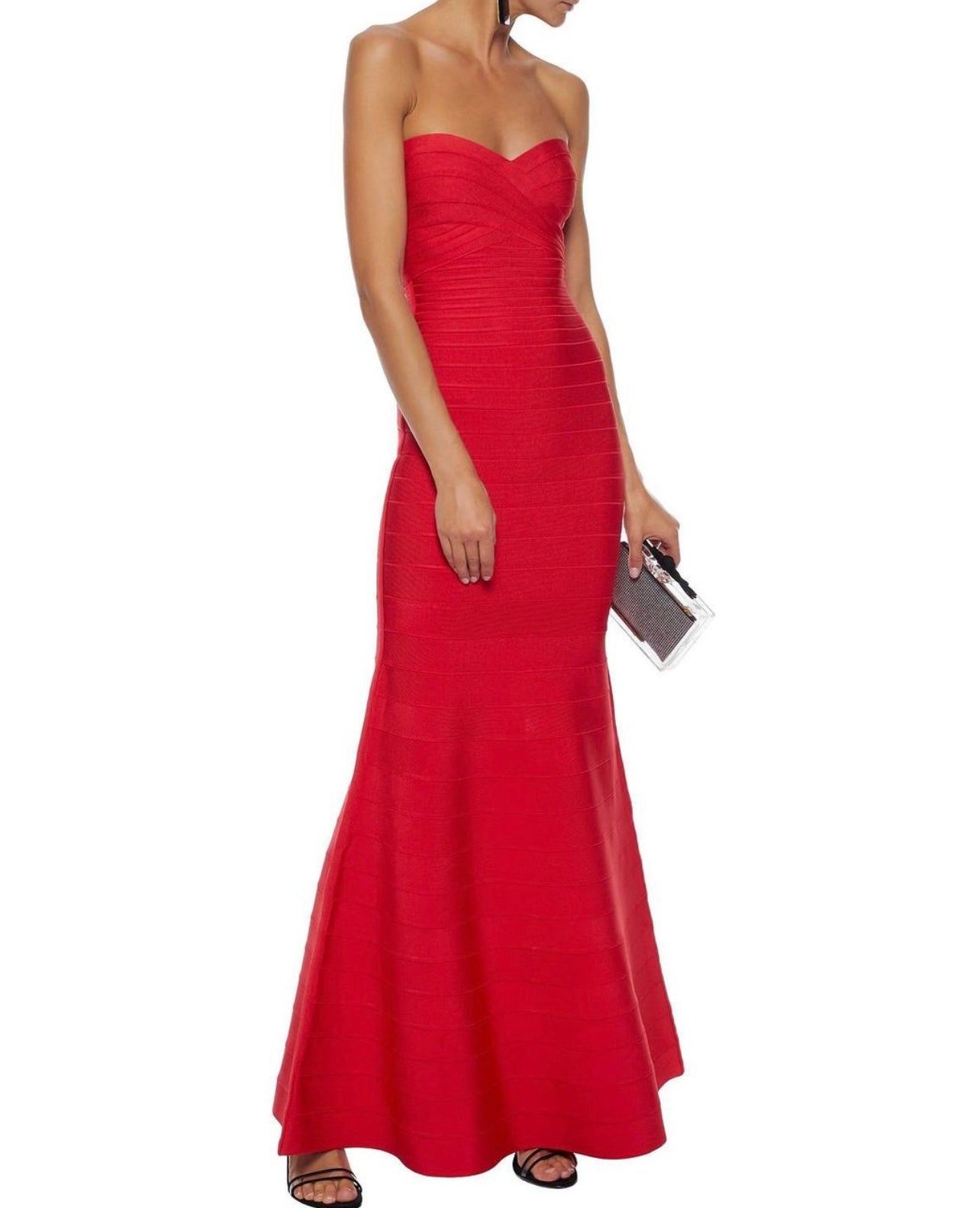 BRIGHT RED SARA GOWN