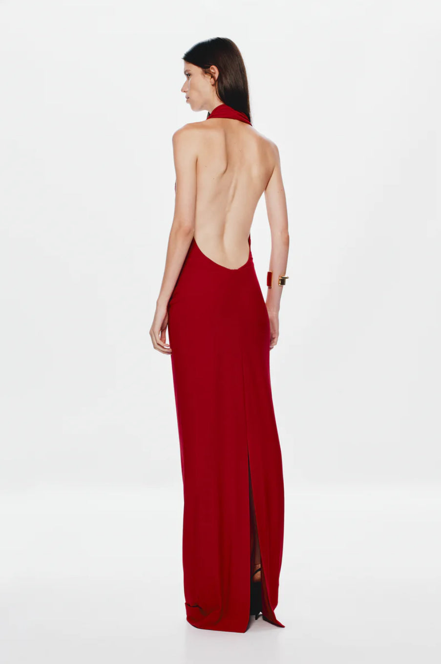 CHERRY VANESSA JERSEY MAXI DRESS