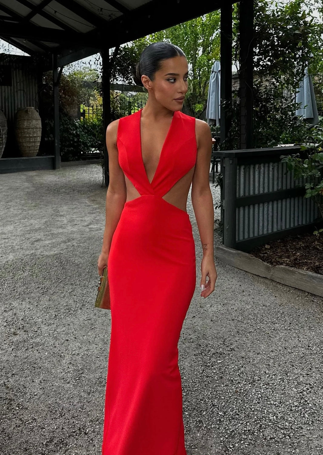 RED VALENCIA GOWN