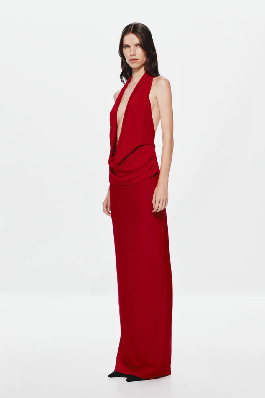 CHERRY VANESSA JERSEY MAXI DRESS