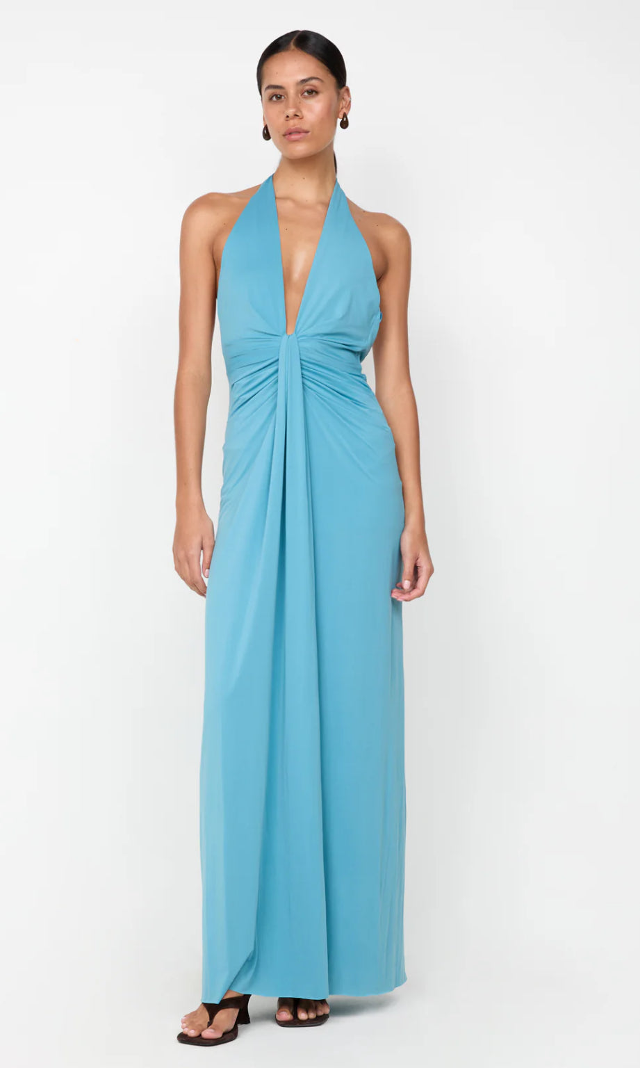 SEAFOAM TILLIE DRAPE MAXI DRESS