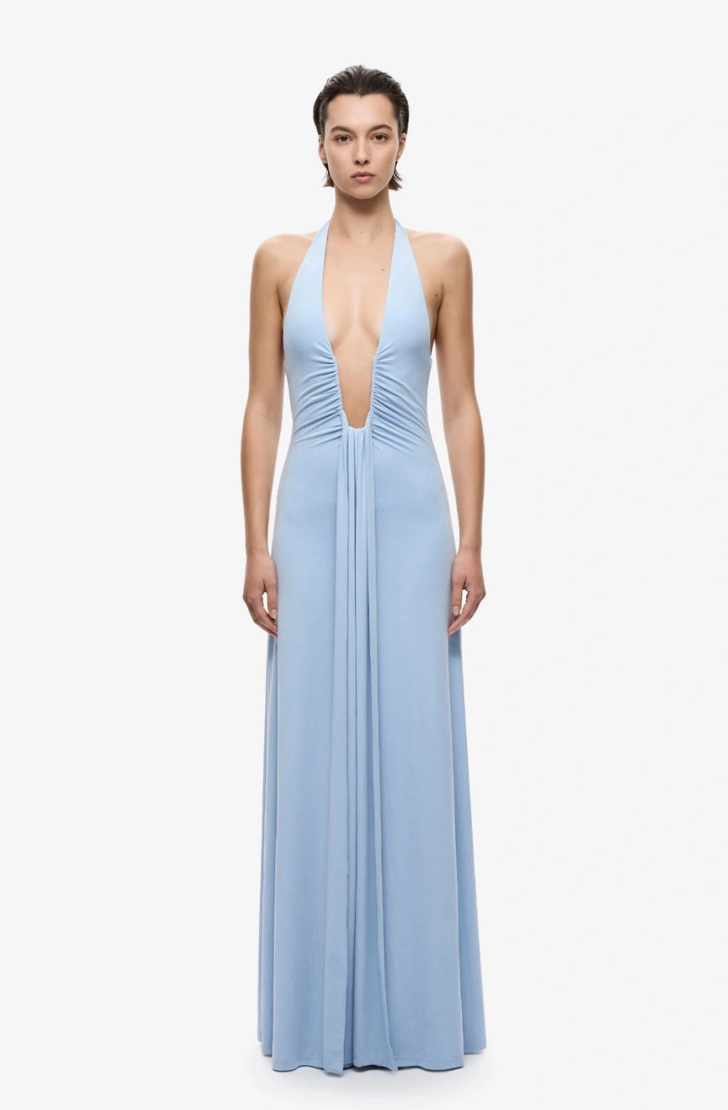 CORNFLOWER BLUE JENNIFER CUPRO MAXI