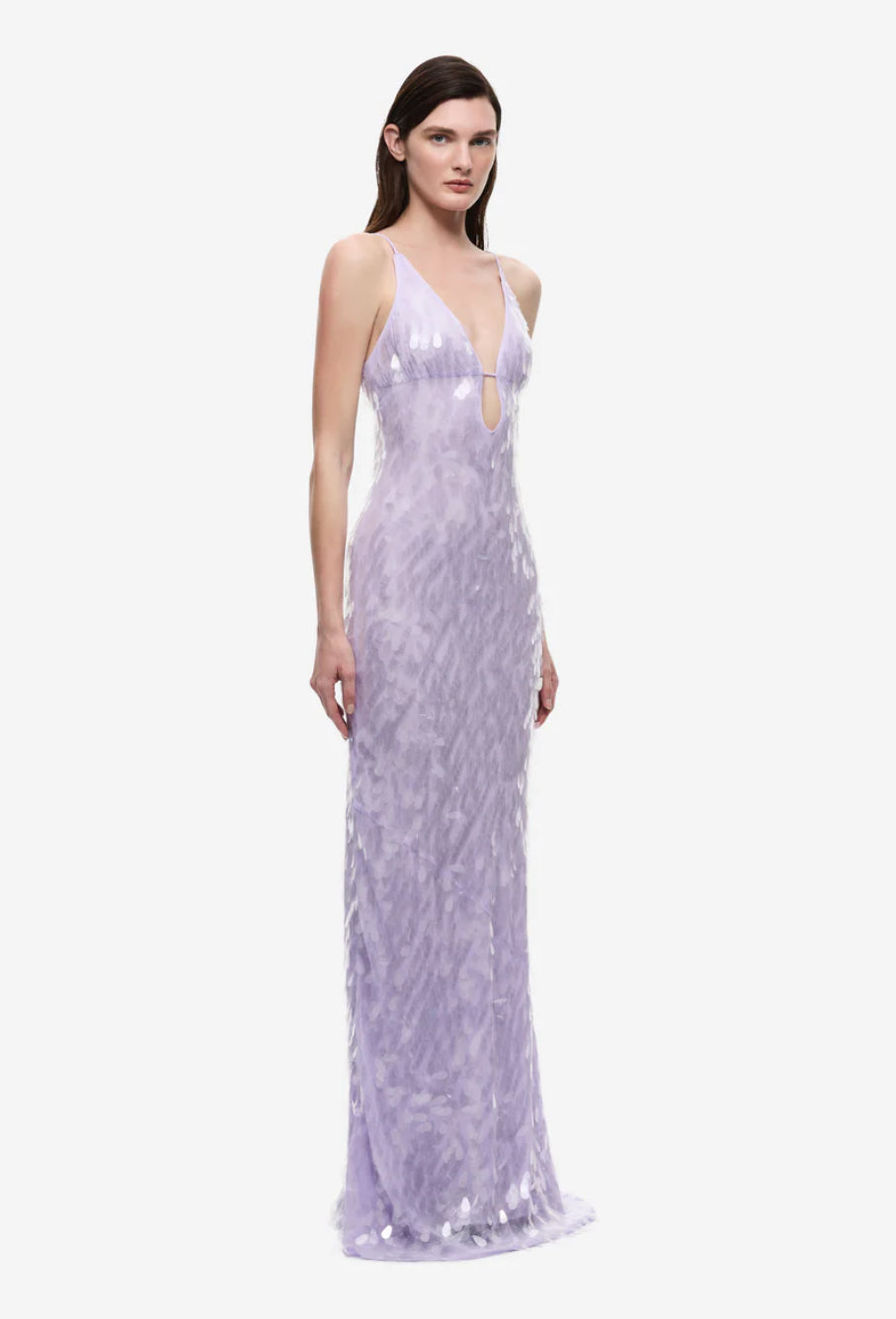 LILAC SAPPHIRE SEQUIN MAXI DRESS