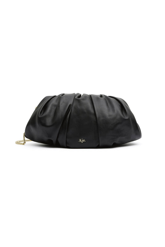 ARDEN OVERSIZED CLUTCH - BLACK