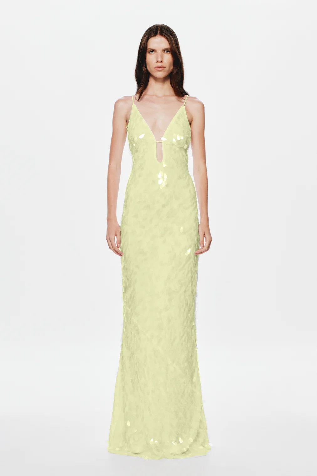 LEMON SAPPHIRE SEQUIN MAXI DRESS