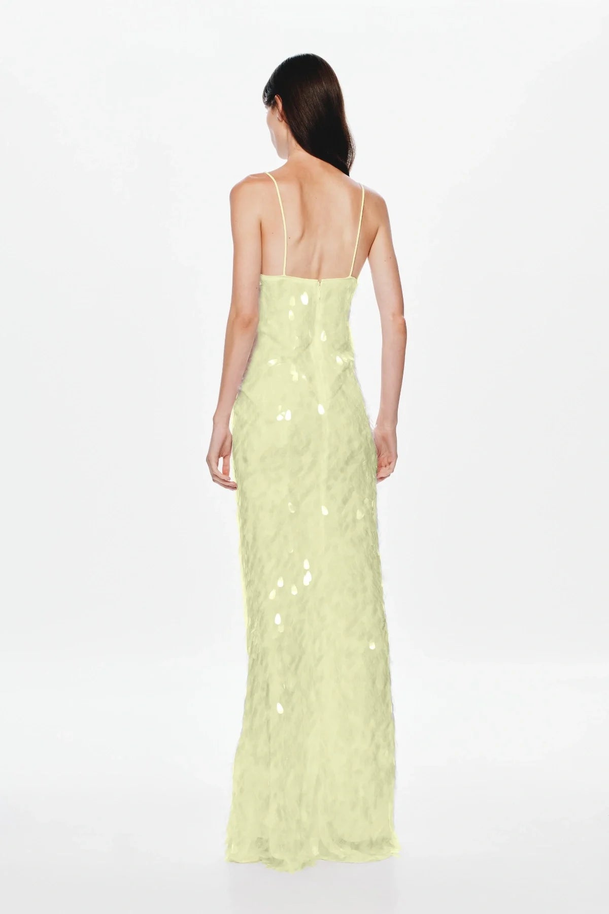 LEMON SAPPHIRE SEQUIN MAXI DRESS