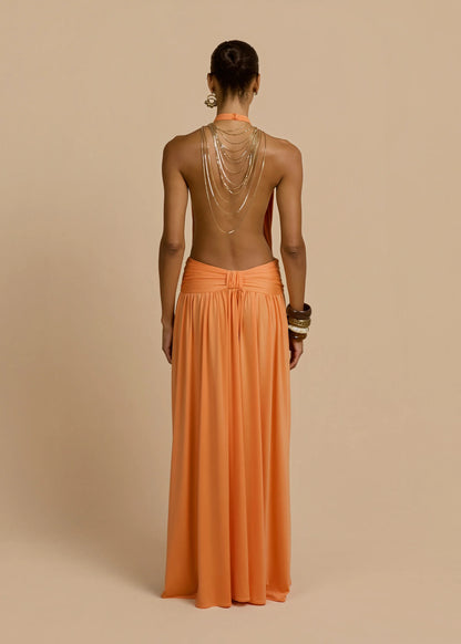 TANGERINE SANTINA DRESS