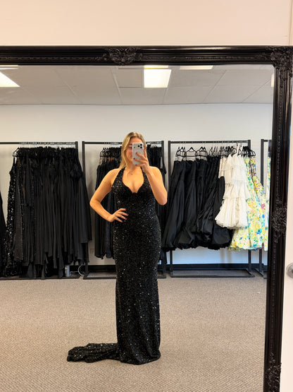 GOLDEN MIRAGE BLACK DRESS