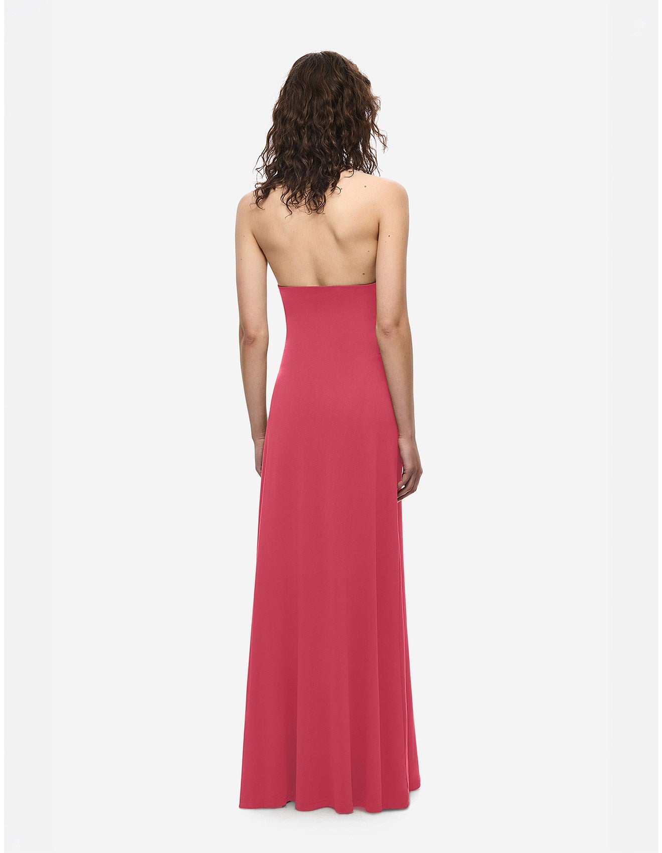 PINK JENNIFER CUPRO MAXI