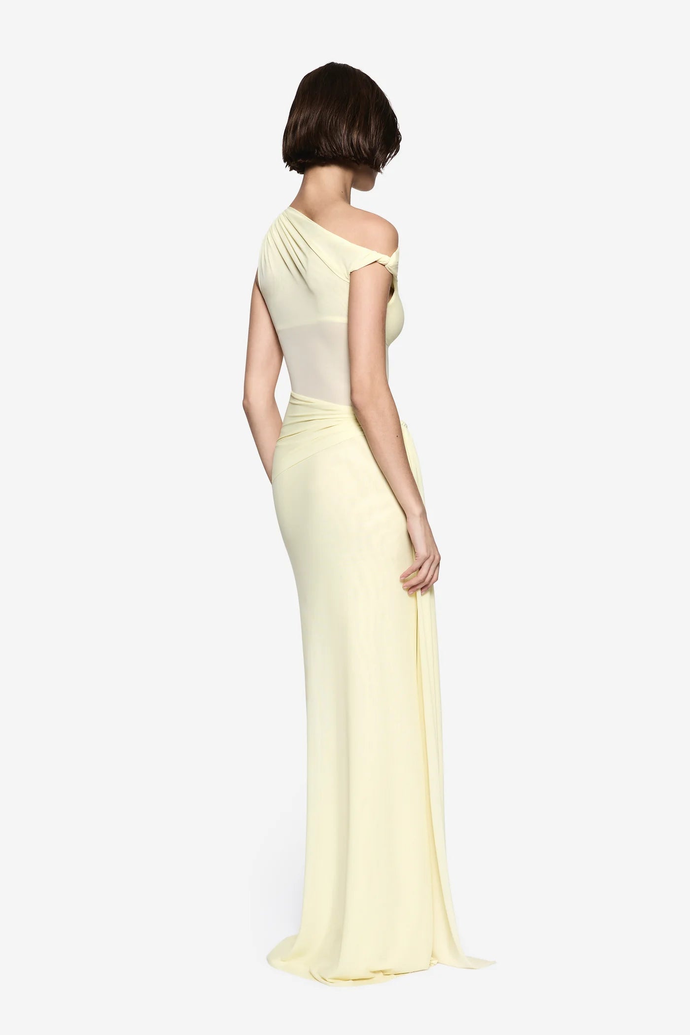 LEMON SISAL MESH DRESS
