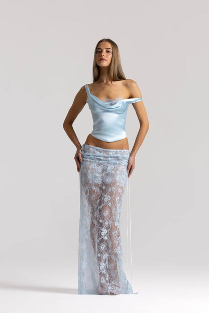 ICE BLUE POSY TOP