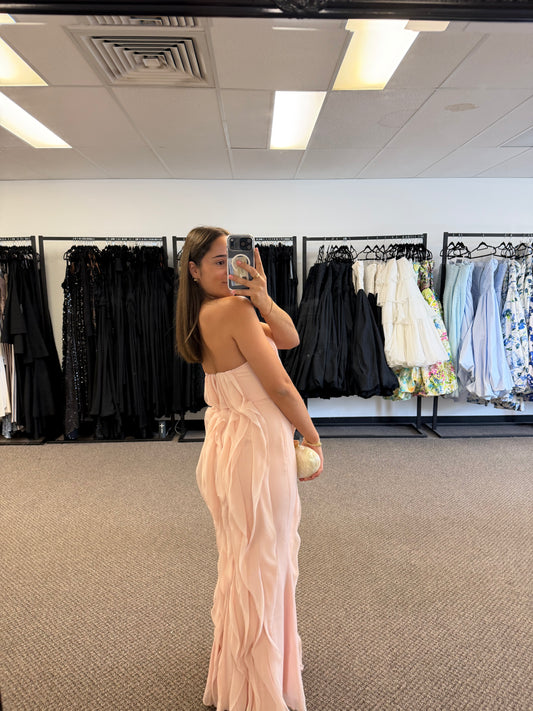 CASCADING BLUSH GOWN