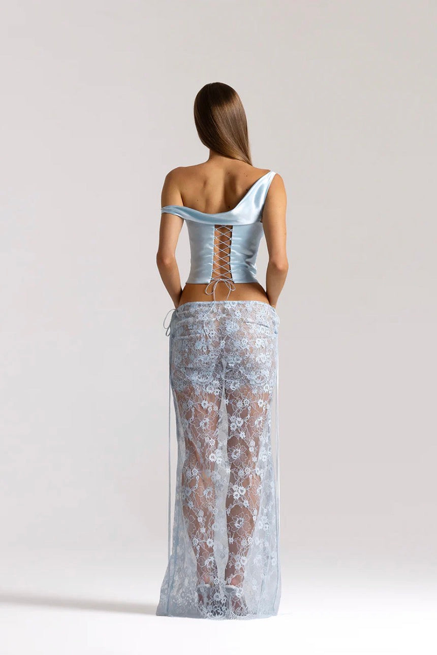 ICE BLUE POSY TOP