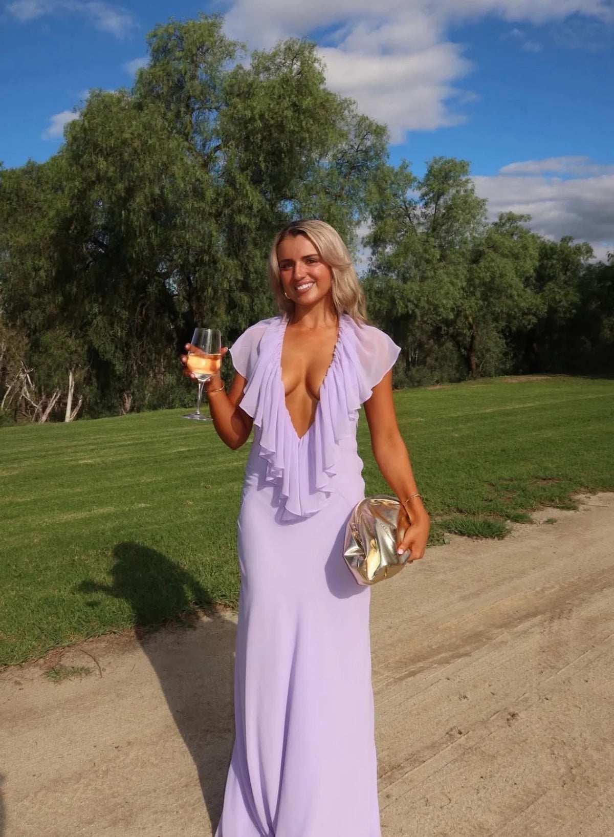 LILAC CLOVER GOWN