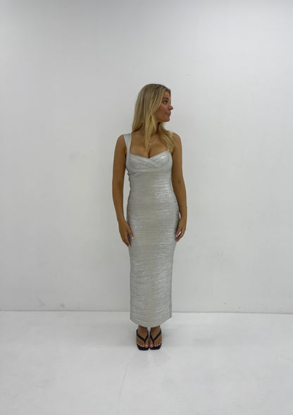 SILVER SWEETHEART GOWN - SALE