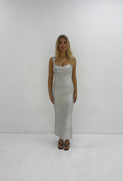 SILVER SWEETHEART GOWN - SALE