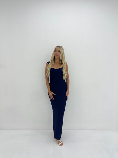 NAVY SWEETHEART GOWN