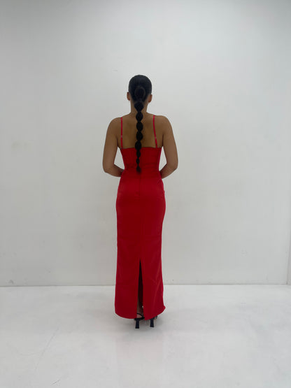 RED SHANI CORSET DRESS - SALE