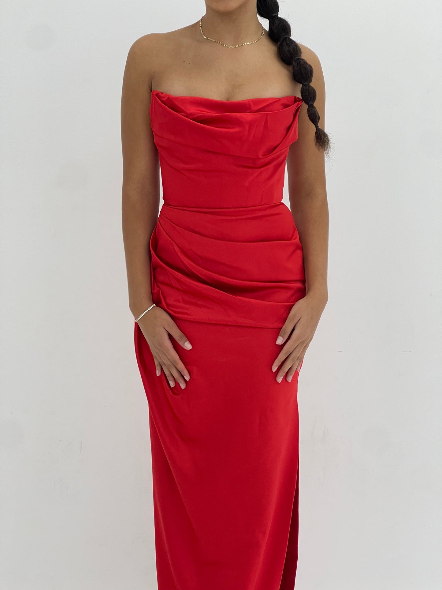 RED ADRIENNE GOWN