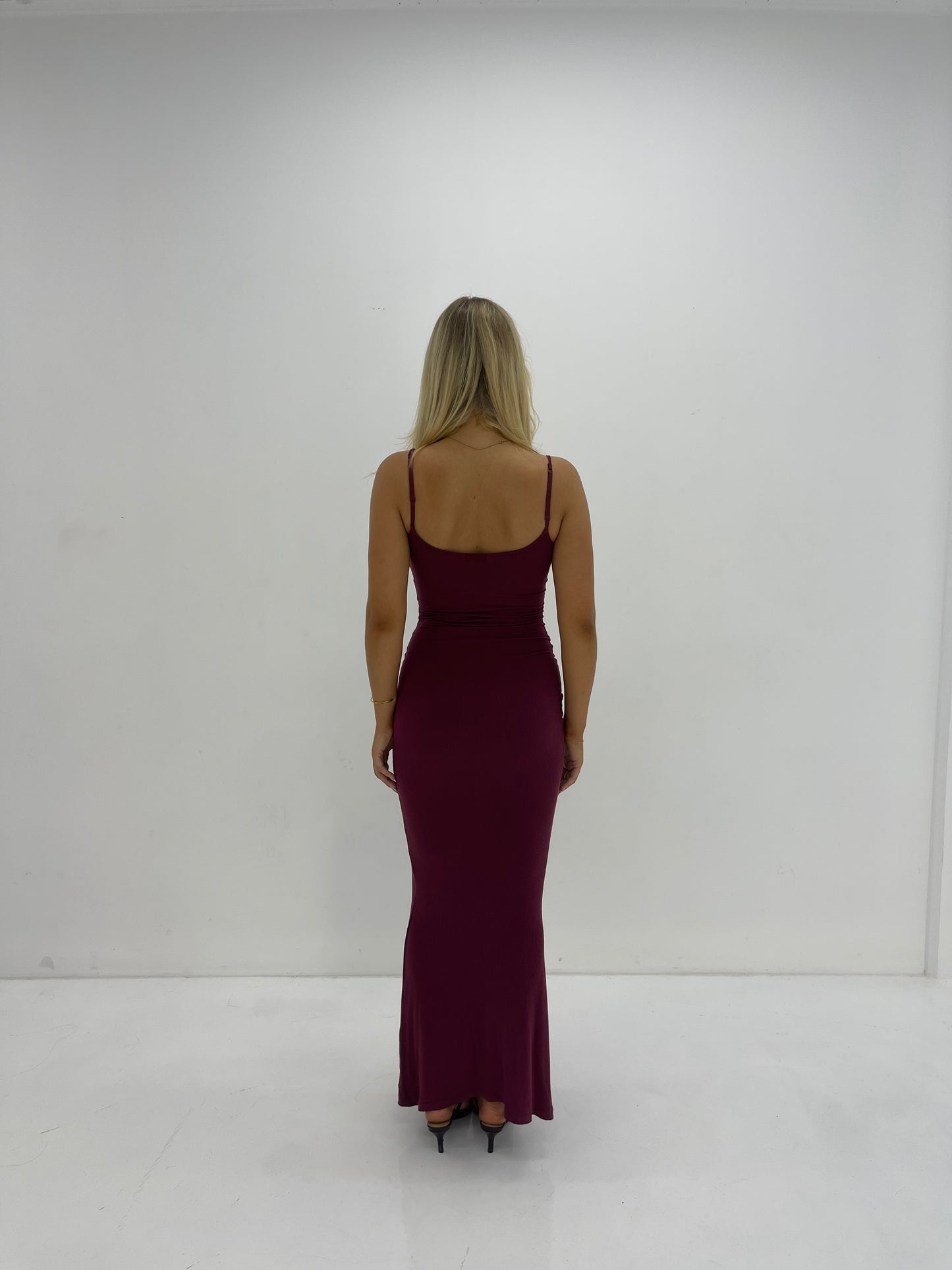 WINE LOUNGE SLIP DRESS