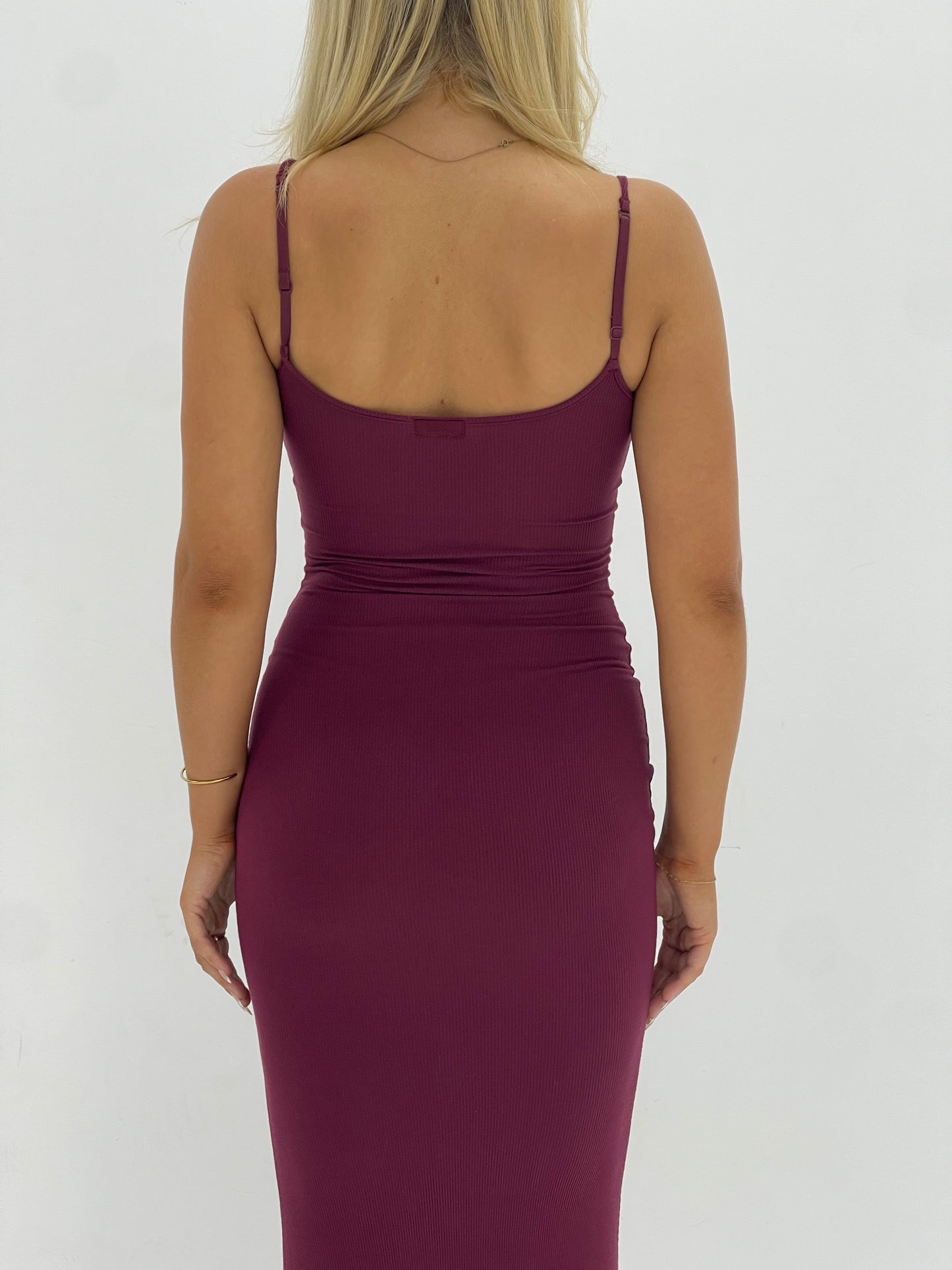 WINE LOUNGE SLIP DRESS